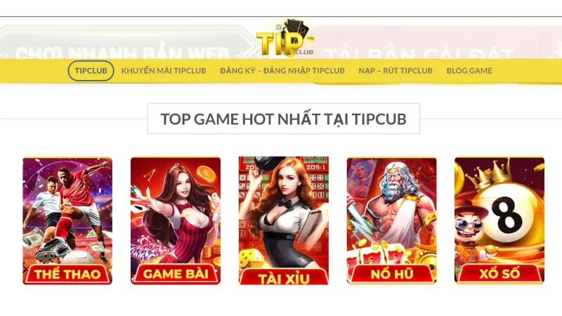 Các thể loại game nhiều người chơi nhất tại TipClub