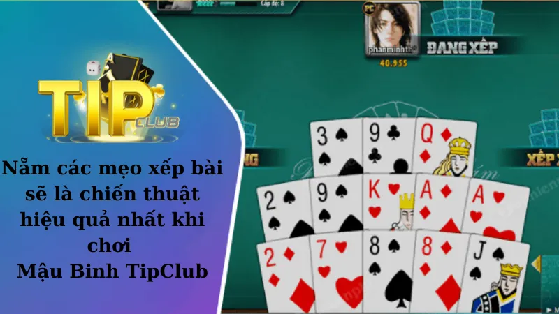 Nẵm các mẹo xếp bài sẽ là chiến thuật hiệu quả nhất khi chơi Mậu Binh TipClub