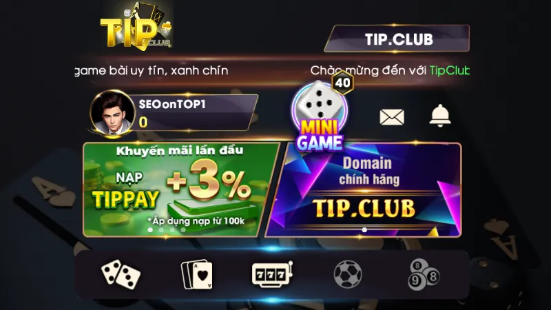 Cổng game TipClub thu hút hàng triệu người đăng ký mỗi ngày