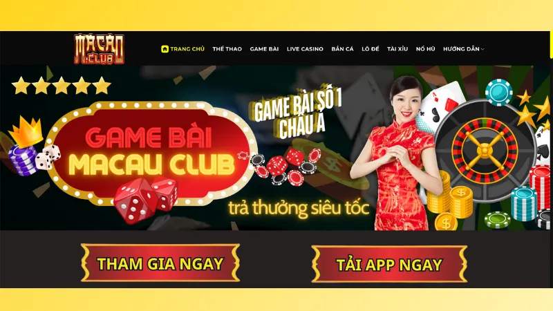 MAUCAUCLUB là thương hiệu được xếp trong top 10 cổng game uy tín nhất